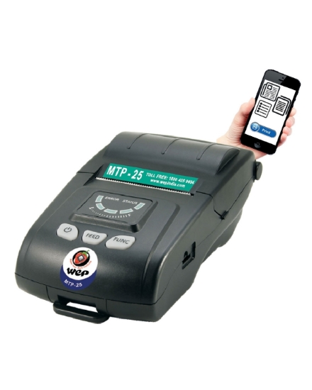 Picture of WeP MTP 25 - 2 inch Mobile Thermal Printer USB+ Bluetooth